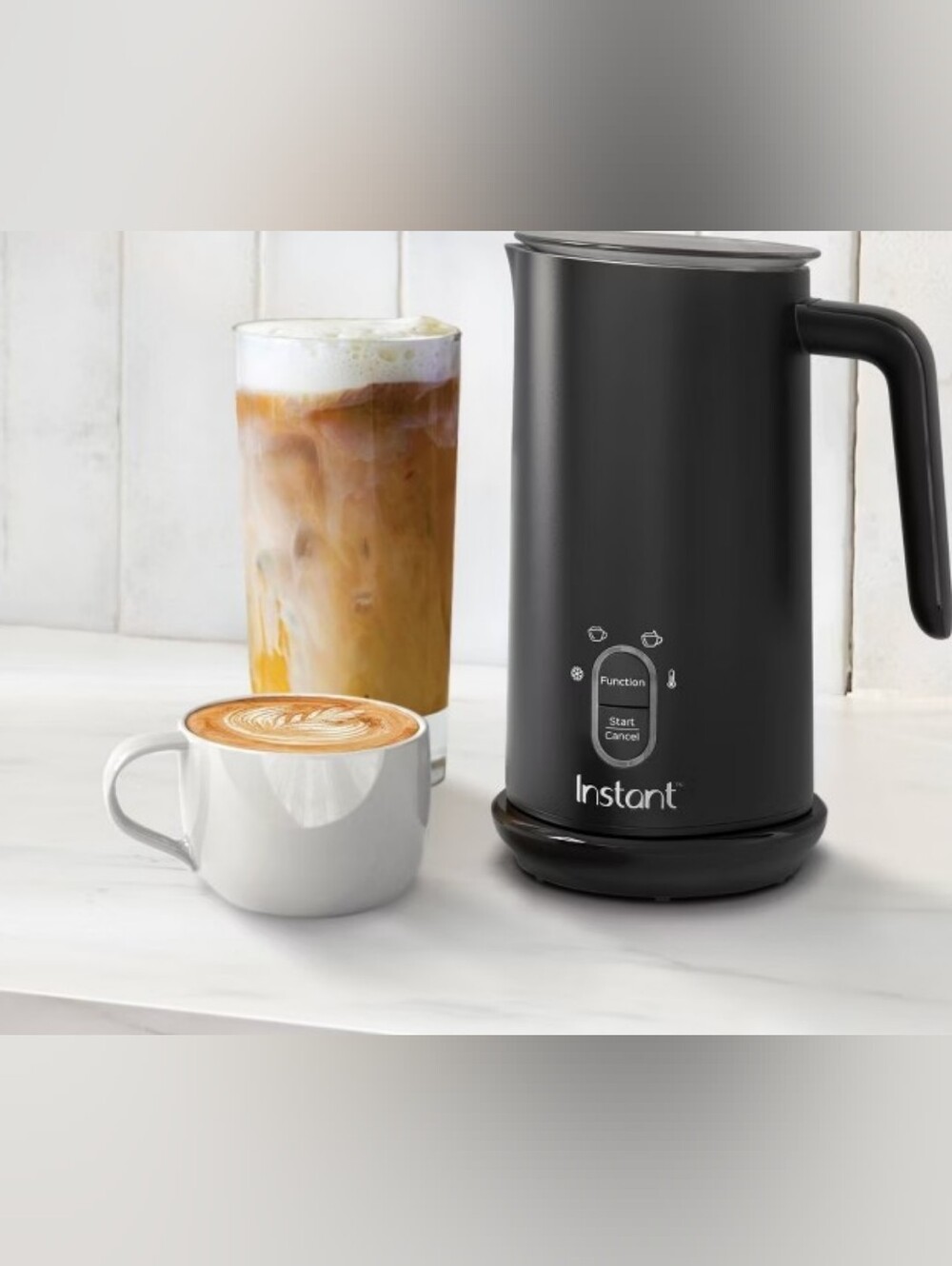 Instant Pot Milk Frother, 4-in-1 Electric Milk Steamer 10oz/295ml Automatic Hot